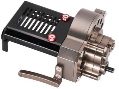 TOYANDONA Frontmotor Metallgehäuse für Rc-car Getriebe Crawler Teil Kompatibel mit Wrangler Schwarz