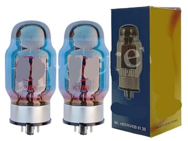 Die Blaue Vakuumröhre KT88 ersetzt die 6550 Kt120 KT66 for das DIY-HiFi-Audio-Röhrenverstärker-Kit mit passendem Vierwege-Verstärker(2pcs Matched Pair)