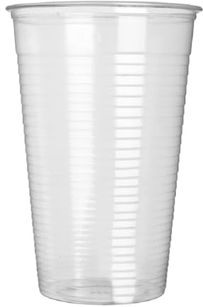 Concept4u 1000 Disposable Plastic Cups Clear Drink Party Office School Home Catering Buffet Vending Style Water Coolers Outdoor Indoor Birthday Communion