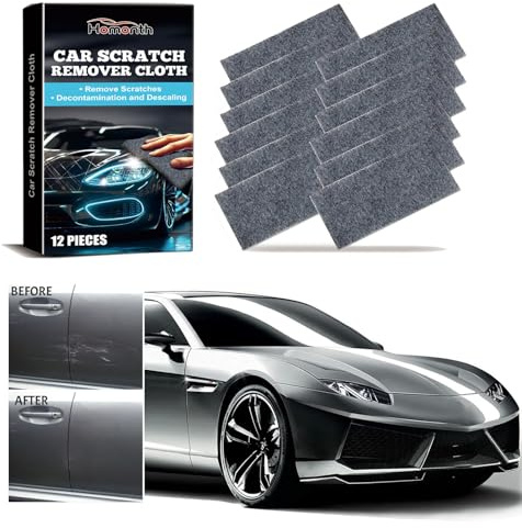 ZukQvrivelig Nano Sparkle Tuch,12 Stück Autolack Kratzer Entferner,Nanomagic Tuch Car Scratch Remover für Reparatur Von Leichten Kratzfarben, Lackpflege, Autoreinigung