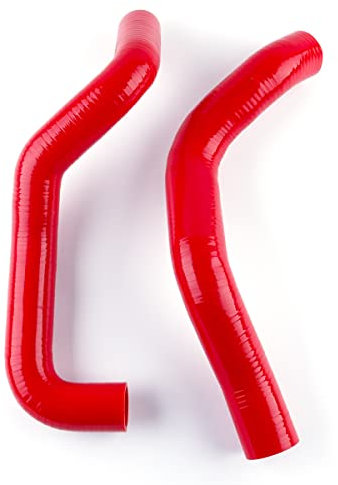 Manguera de silicona Manguito de refrigeración de radiador de silicona for motor, piezas de repuesto de 3 capas for Mustang8 GT GTS SVT Cobra V8 5.0L, 1994, 1995, 2 uds. Accesorios para motos(Rot)