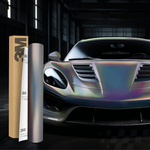3M 2080 Car Wrapping Folie Selbstklebende Autofolie für Auto Motorrad Boot 3D Lackschutzfolie mit Luftkanälen zum Folieren (SP281 Psychedelic, 100 x 152cm)
