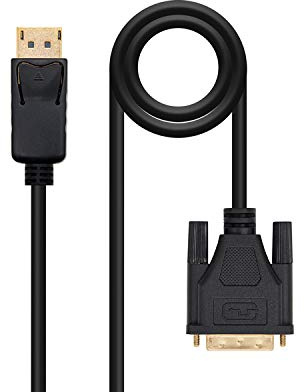 Watio Wave DisplayPort-zu-DVI-Konverter, 3 m, unterstützt Auflösungen bis zu 1920 x 1080, hochwertiges Kabel, ideal für Displays