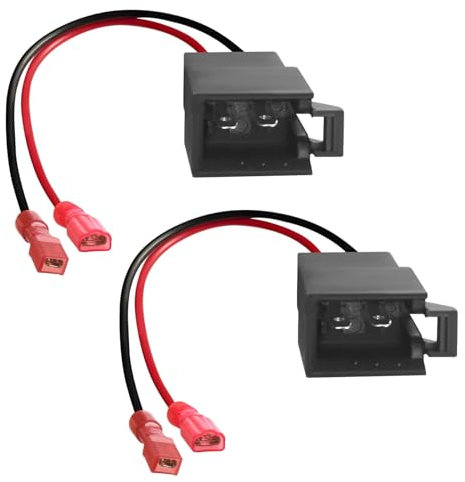 2X Conectores Altavoces de Coche, Radio Adaptadores 15 cm Arnés Cables Connectores de Vehículos Compatible con Audi Renault Volkswagen Nissan