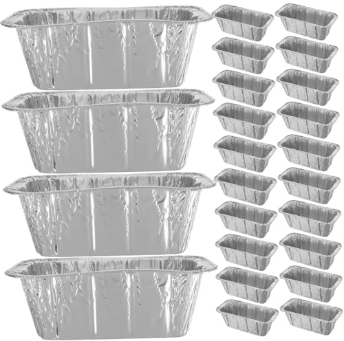 Abaodam 30 Pièces Plateau Aluminium pour Bac à Graisse à Chaleur Accessoires Compatibles pour Barbecue Cuisine