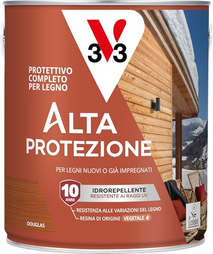 V33 - Protection complète pour bois bio haute protection de l'eau - Douglas - 2,5 L