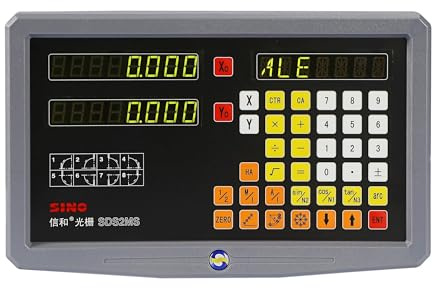 SDS2MS 2 Axis Digital Readout DRO Kit and 2 Pieces KA300 Linear Scale Linear Ruler for Milling Machines Lathes Convenient for Reading(670)