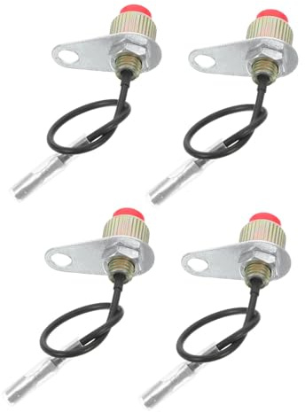 DOITOOL 4 Pezzi Interruttore Stop off per Tagliaerba Controllo Protettivo per Arresto Motore Compatibile con Accessori Giardinaggio Facile da Usare e Sostituire