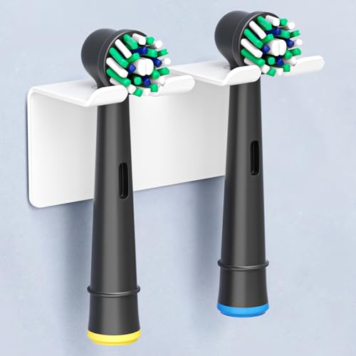 GGQ Portacepillos de Dientes Eléctricos Sin Taladrar, Portacepillos de Dientes de Antioxidante de Pared, Portacabezales de Cepillos de Dientes para Cepillos de Dientes de Recambio (Blanco, Pequeño)