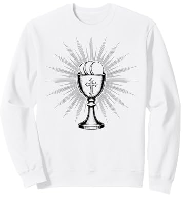 Calice catholique Eucharistie Coupe Religieuse église chrétienne Sweatshirt