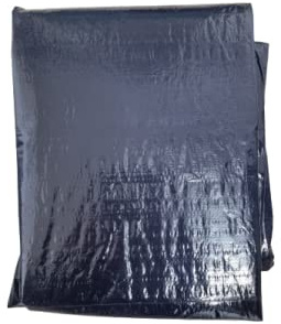 poolomio® Poolabdeckung Ø 460 cm | Poolfolie für Sommer & Winter | Abdeckfolie für runde Pools | Ganzjahresplane mit Schnellverschluss | blau/schwarz | 120g/m²