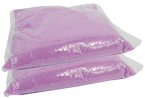 Ghisi Walter - Arena de colores para decoración fina, 0,4-0,7 mm, 2 kg, color lila