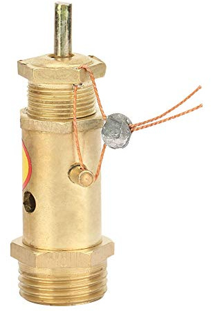 Air Compressor Check Valve, G1/2 Air Compressor Replacement Components Safety Release Pressure Valve Brass for Boiler Steam Generator 7/8/10KG Pressure Bearing(10KG Pressure Bearing)