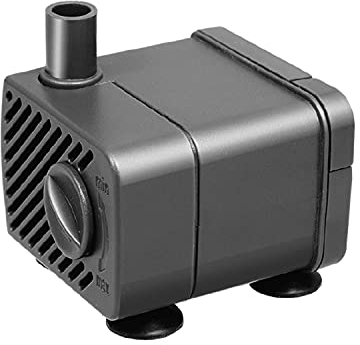 Nobleza- Pompa sommersa (5W 300L/H) Pompa di Ricambio per fontane per Animali Domestici, acquari, stagni, con Accessori