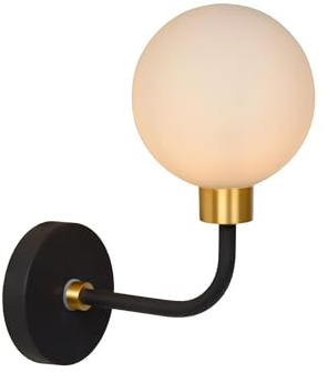 Lucide BEREND - Wandleuchte Badezimmer - 1xG9 - IP44 - Schwarz