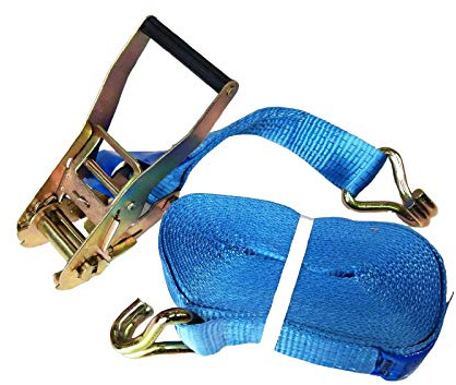 RATCHET STRAP SETS 5 Tonne Break Strength BULK BUY Box of 10 sets, 6 metre Long, 50mm Webbing Tie Downs, Claw Hook, Load binder strap by Agri-Linc