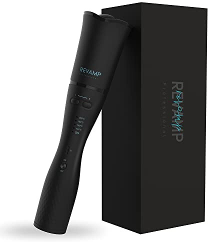 REVAMP Liberate Lockenstab Kabellos Automatisch - Hollywood, Rotierend | Lockenwickler, Weiche Locken, Beach Waves, Automatischer Lockenstab, Haarstyler, welliges Haar