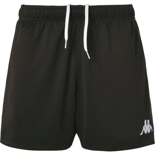 Kappa Sanremo Short Mixte Enfant - Noir - 12 Ans