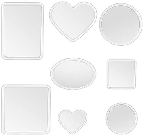 8 Stück Epoxidharz Silikonformen, Silikon Kunstharz Formen Resin Harz Untersetzer Schmuck Gießform, DIY Basteln Harz Casting Formen