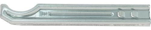 Console à sceller en U pour radiateur fonte - Acier zingué blanc - Axe 255 mm