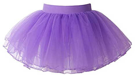 Kinder Baby Mädchen Tutu Rock Tüllrock Tütü Ballettrock Prinzessin Lila C 116-146