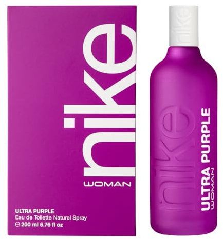 NIKE - Ultra Purple 200 ml, Colonia Mujer, Perfume Formato Spray, Eau de Toilette Natural y Femenina, Aroma Floral Afrutado, Fragancia Fresca, Cautivadora y de Larga Duración