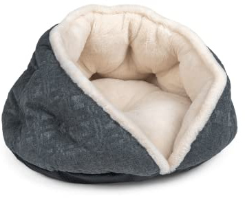 TrendPet LunaNest - kuscheliges Nest, Hundebett, Katzenbett - Für Hunde und Katzen (Beige)