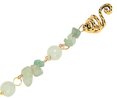 Haar-Dreadlock-Schmuck, Einfach Anzupassen, Frühling, Schöner, Fester Dreadlocks-Schmuck, Exquisit für Bankette (Grün)