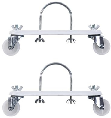 Zoegneer Soporte de polea móvil especial para calentador eléctrico, 2 unidades, soporte de radiador hidroeléctrico de estaño de aceite, rueda universal para radiador ()