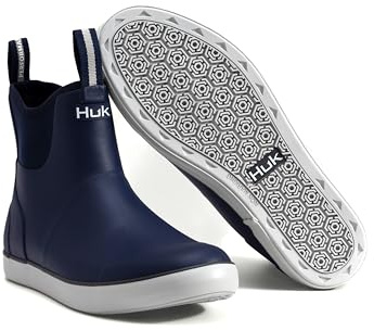 HUK Mens Rogue Wave Shoe, High-Performance Fishing & Deck Boot, Naval Academy, 12