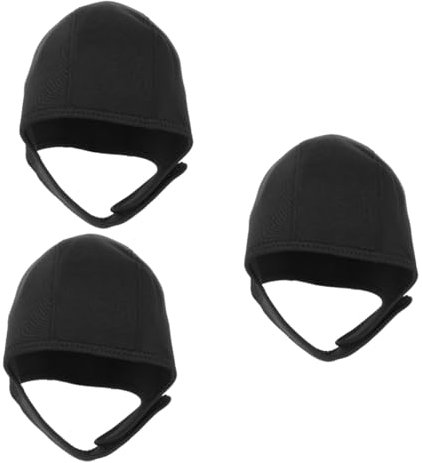 Sosoport 3stücke Outdoor Schwimmhaube Für Erwachsene Elastische Badekappe Mit Uv-Schutz Und Atmungsaktiv Für Tauchen Surfen Und Schwimmen Schützt Ohren Und Haare Unisex Design