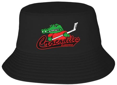 KUGEUII Atmungsaktive Unisex Baseballkappe Crocodiles Hamburg 2024 EIN Fischerhut für Erwachsene EIN Bucket Hat Outdoor Geschenke