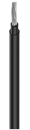 MRVAKDYDI Fil électrique en cuivre Flexible, Câble photovoltaïque Noir, 1,5/2,5/4/6/10/15/25 mm², connecteurs électriques(10 AWG 6mm2,1m)