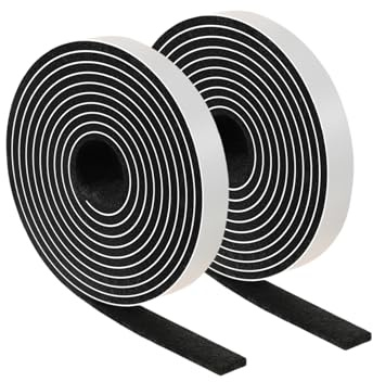 Furnigear Felt Strips with Adhesive Backing Heavy Duty Cuttable Felt Tape Roll Furniture Pads for Chair Legs - Protecting Hardwood Floors, Chair Wall Protector (Black, 80 x 0.5 x 0.14 Inch)