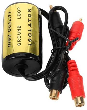 PRETYZOOM Aislador De Ruido De Bucle Tierra para Coche Sin Alimentación Filtro De Señal Audio para Equipo Música Coche Reducción De Ruido y Mejora De Sonido Automotriz