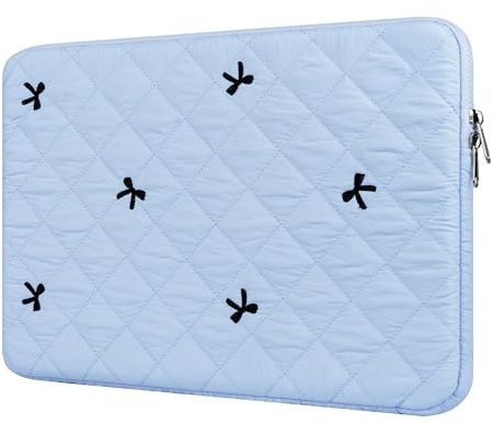 BAAGOAZ Funda 11-12 Pulgadas para MacBook Neo y Ordenador Portátil, Azul | Acolchada con Lazos Bordados, para MacBook Neo A3404 A18 Pro, 11,6 PC Laptop, Ultrabook, 2-en-1, Convertible y Chromebook