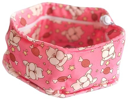 Fonowx Hundehalstuch, Haustier Halstuch, Verstellbar, Waschbar, Bequem, Sommerhalsband, Halsband für Training in C, Pink and M