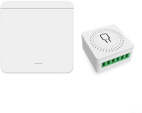 Kit de interruptor de luz inalámbrico inteligente, interruptor cinético con receptor, con control por voz, control remoto RF433, para automatización del hogar, para sistema TUYA (A)