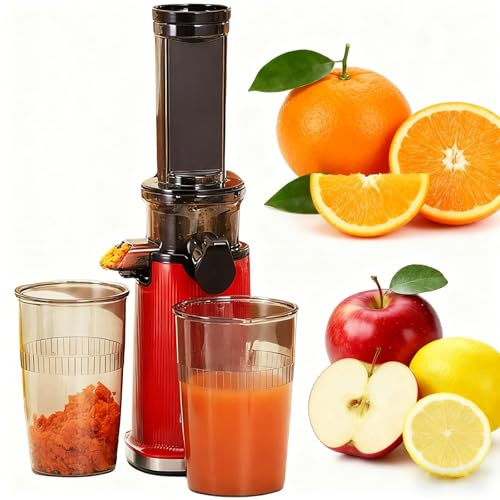 Macchine spremiagrumi con grande scivolo di alimentazione, Tazza di succhi multifunzionale, Tazza di spremitura di ghiaccio schiacciata per uso domestico, Alta resa del succo, Spremiagrumi a freddo