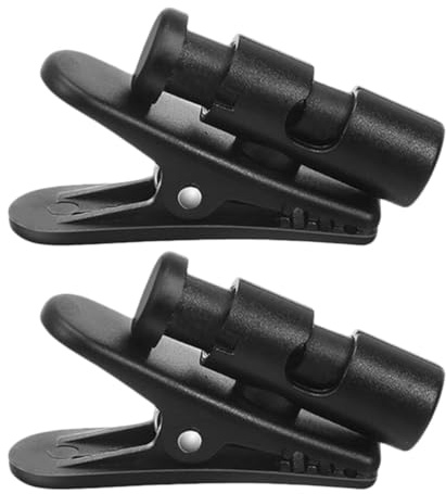 GOOHOCHY Headphone Wire Clips 2pcs Plastic Material Secure Fit Easy to Use 360-degree Rotation for Sports Running Small Earphone Wire Cable Holder Accessories