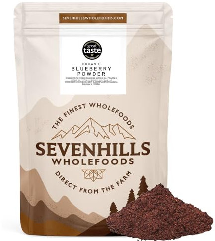 Sevenhills Wholefoods Organic Blueberry Powder, Freeze-Dried, 200g