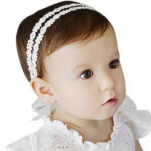 Little Sporter Baby Unisex Stirnband Halten Kopf Spitze Sterne Haarband Babyschmuck Babygeschenke Taufe