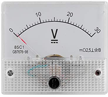 VBESTLIFE - Amperometro e voltmetro analogico ed attuale per tensione continua, modello: 85C1