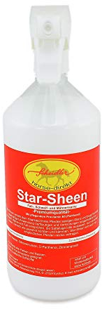 Scheidler horse-direkt Star-Sheen Mähnenspray für Pferde 1000ml – Langanhaltendes Schweifspray für brillanten Glanz - Leichtes Kämmen & Fellpflege – Natürliches Glanzspray Made in Germany