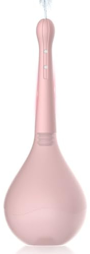 BDSMYEE Analdusche Vaginaldusche,Rückflussverhinderung Silikon Analspülung mit 5 Wasser Austrittslöchern,Einlauf Klistier Intimdusche Sexspielzeug zur darmreinigung für Frauen Männer (Rosa)