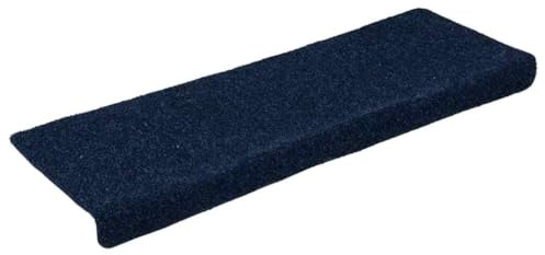 vidaXL Stair Mats Self-adhesive 15 pcs 65x21x4 cm Navy Rectangular Edge