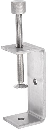 sourcing map C Klemme 120 mm C Clamp C Zwinge Breite Backenöffnung mit Gerändelter Handdrehung aus Edelstahl für Holzbearbeitung Schweißgebäude