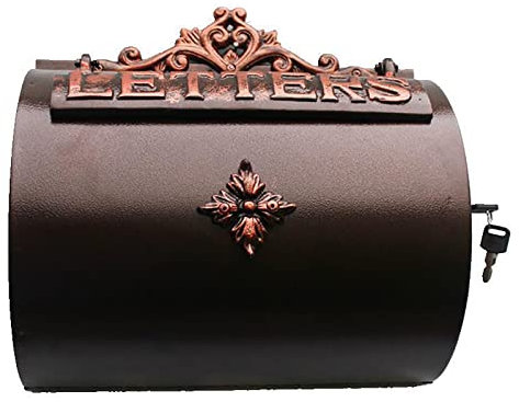 Cassetta Postale, Cassetta delle Lettere da Giardino Impermeabile a Cilindro Orizzontale, Scatola portaoggetti per giornali per riviste all'aperto per Giardino Domestico