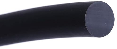 1 Meter schwarzer Fluorkautschuk-Vollstreifen O-Ring Stangendichtung Durchmesser 2/2,5/2,7/3 / 3,5/4 / 4,5/5 / 5,3/5,5/5,7/6 / 6,5/7–15 mm Nicht schäumend – Durchmesser 6 mm