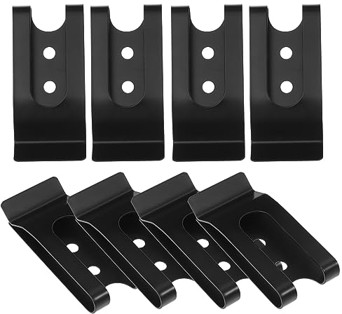 Schnallen-Clips, Gürtelclips, Metall- -Gürtelclips für Ihr Bastelprojekt wie Scheidenholster, Lederhandwerk, einfach zu befestigen, 10 Stück